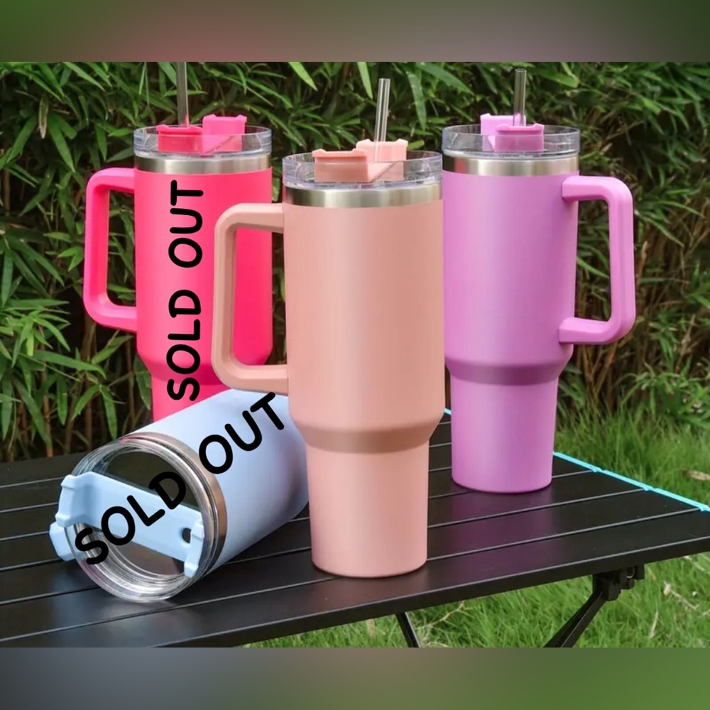 40oz Tumbler w/Straw